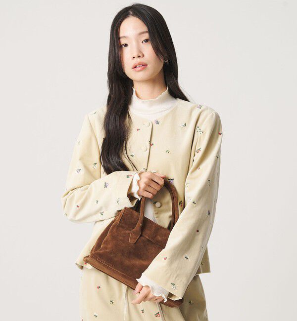BEAUTY&YOUTH UNITED ARROWS「＜AULENTTI＞スエード フラップ ボストンバッグ」|ボストンバッグ|