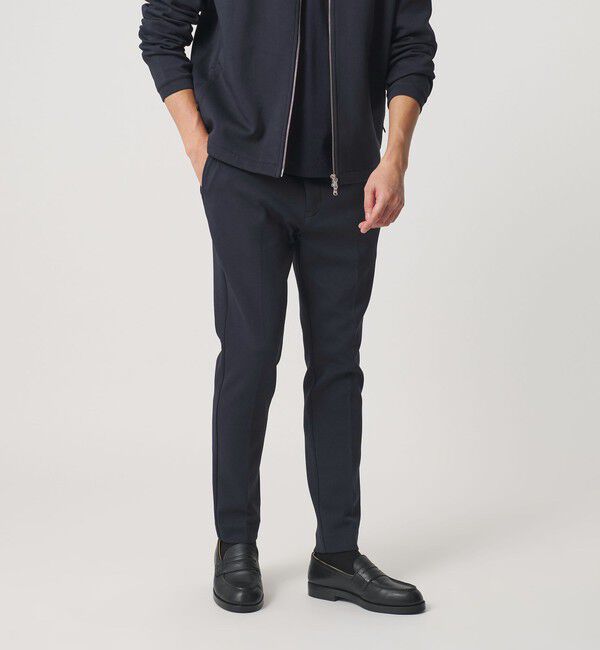 BEAUTY&YOUTH UNITED ARROWS「【WEB限定 WARDROBE SMART】ダブルニット ノープリーツ スラックス パンツ/セットアップ対応	【抗菌・防臭」|スラックス|