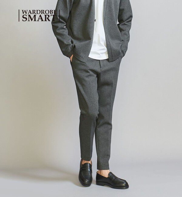 BEAUTY&YOUTH UNITED ARROWS「【WEB限定 WARDROBE SMART】ダブルニット ノープリーツ スラックス パンツ/セットアップ対応	【抗菌・防臭」|スラックス|その他1