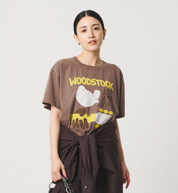 BEAUTY&YOUTH UNITED ARROWS「【別注】＜GOOD ROCK SPEED＞WOOD STOCK プリント Tシャツ」|Tシャツ・カットソー|