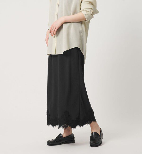 BEAUTY&YOUTH UNITED ARROWS「レース サテン ナロースカート ウォッシャブル」|スカート|