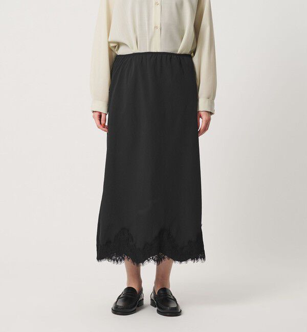 BEAUTY&YOUTH UNITED ARROWS「レース サテン ナロースカート ウォッシャブル」|スカート|