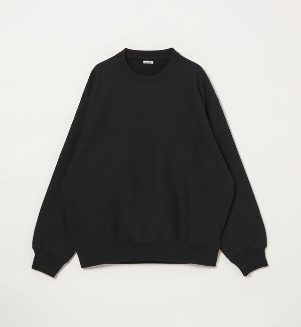 STEVEN ALAN「＜Steven Alan＞ キモウ ウラケ セットイン クルーネック スウェット」|スウェット・ジャージ|BLACK