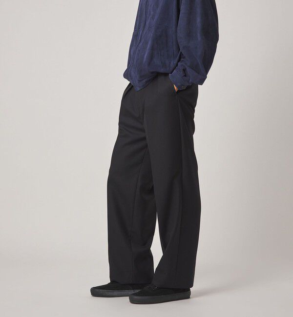 STEVEN ALAN「＜Steven Alan＞ マットピケ イン ツープリーツ ドレス トラウザーズ II」|スラックス|