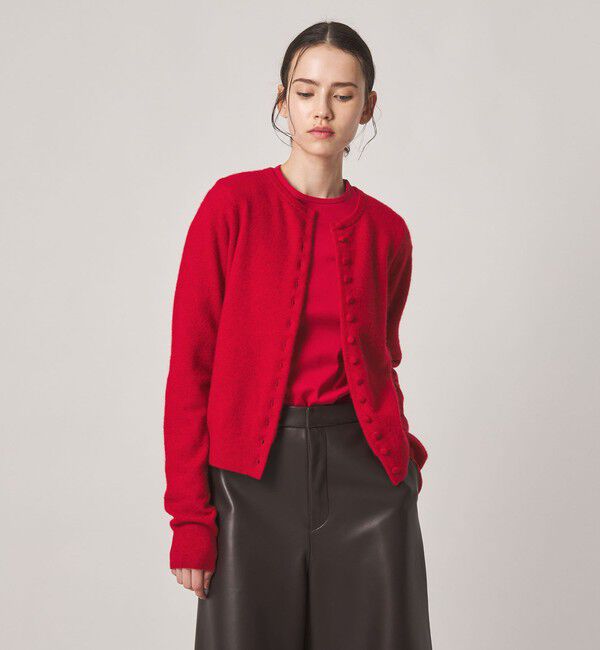 STEVEN ALAN「＜Steven Alan＞ウール ナイロン キャメル ミックス カーディガン」|カーディガン|