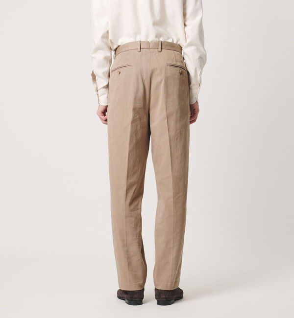 UNITED ARROWS「ツイル 2プリーツ キャロット パンツ」|チノ|