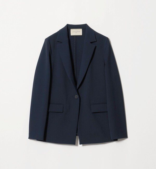 UNITED ARROWS「ダブルクロス ジャケット ‐ストレッチ ウォッシャブル‐」|テーラードジャケット|