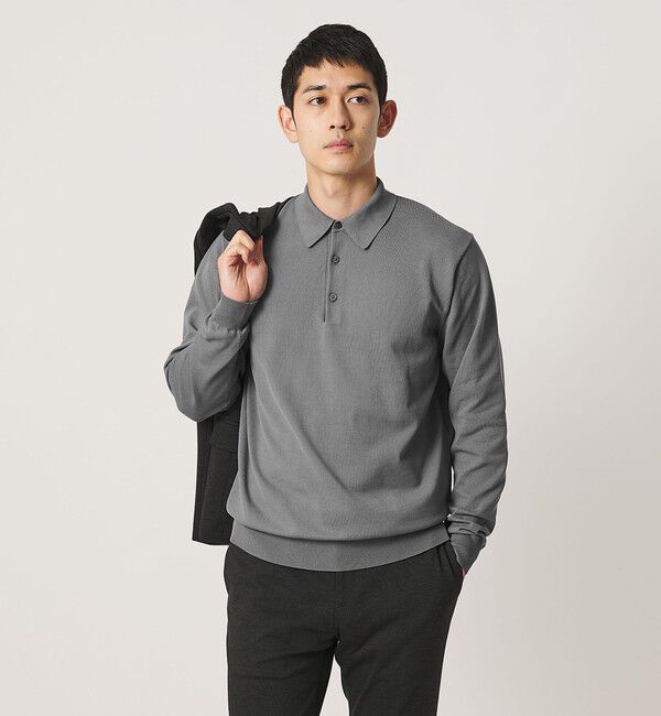 UNITED ARROWS「ニット ポロシャツ UA COZY ウォッシャブル」|ニット・セーター|