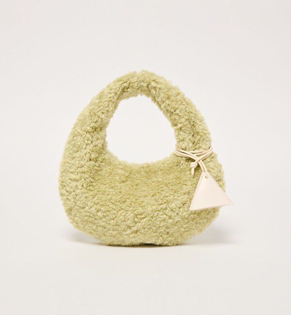EMMEL REFINES「＜EMMEL REFINES＞EM カーリー フェイクファー ムーンバッグ」|その他|LIME