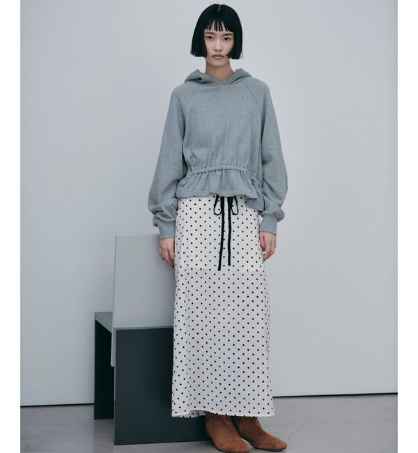 EMMEL REFINES「＜EMMEL REFINES＞EM ドットセミシアー ナロー スカート」|スカート|