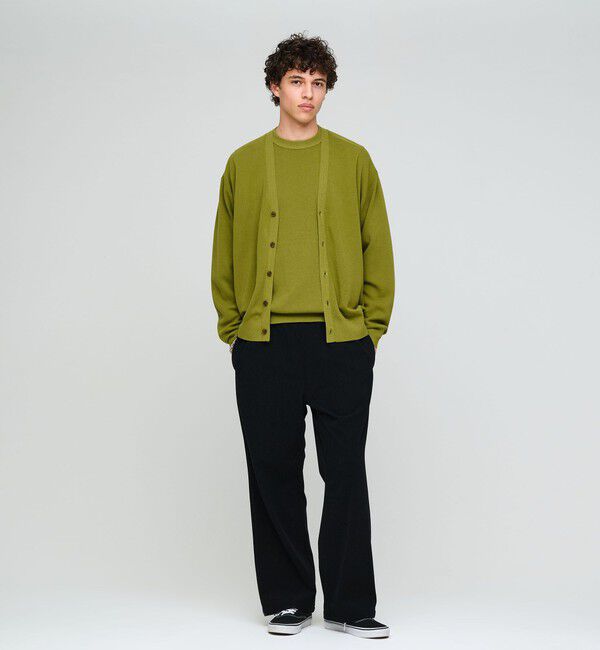 UNITED ARROWS green label relaxing「コットン カシミヤ ミラノリブ Vネック カーディガン -ハンドウォッシャブル-」|カーディガン|