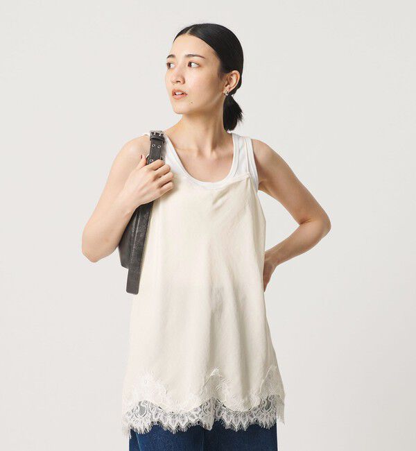 BEAUTY&YOUTH UNITED ARROWS「レース サテン キャミソール ウォッシャブル」|キャミソール|
