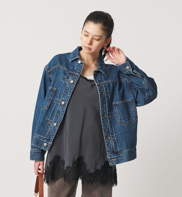 BEAUTY&YOUTH UNITED ARROWS「レース サテン キャミソール ウォッシャブル」|キャミソール|NAVY