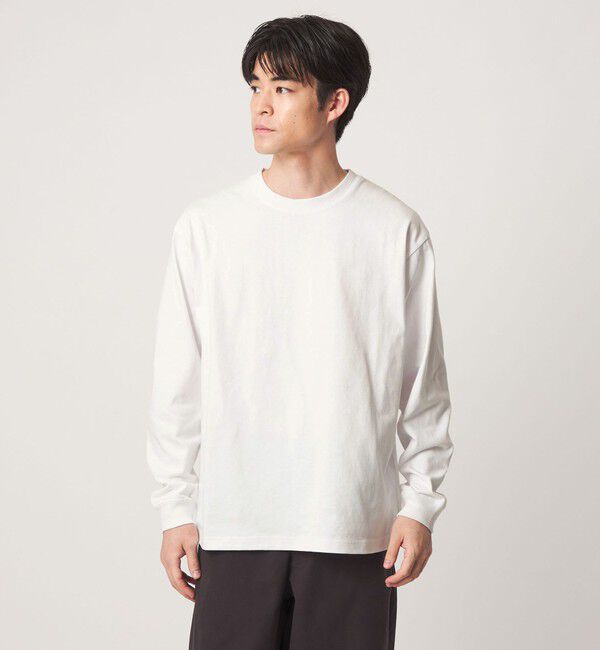 UNITED ARROWS green label relaxing「【WEB限定】ヘビーウェイト ロングスリーブ Tシャツ」|Tシャツ・カットソー|WHITE