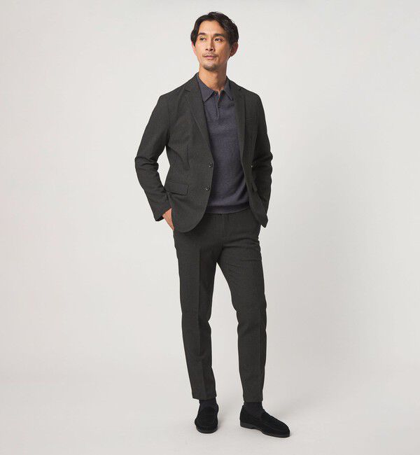UNITED ARROWS green label relaxing「【WEB限定】JUST fit ミニチェック ナロー セットアップ ジャケット＆パンツ -ストレッチ-」|スーツ|