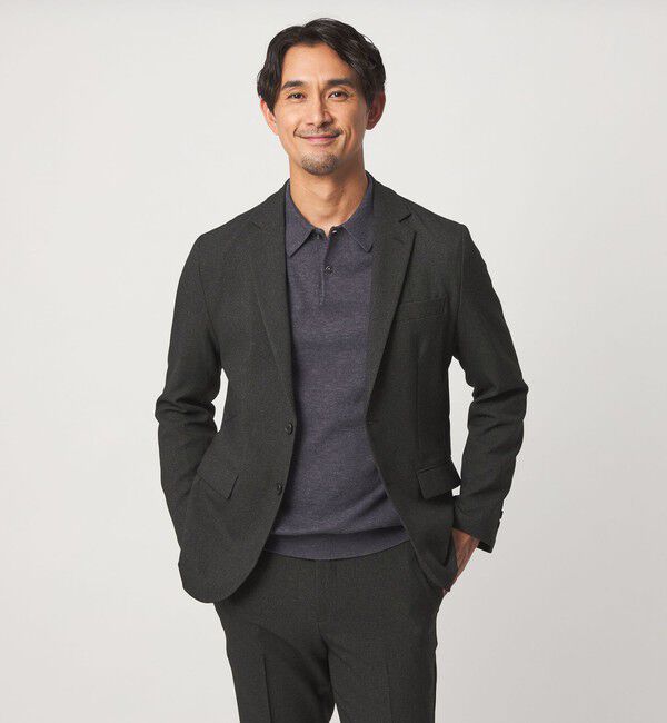 UNITED ARROWS green label relaxing「【WEB限定】JUST fit ミニチェック ナロー セットアップ ジャケット＆パンツ -ストレッチ-」|スーツ|