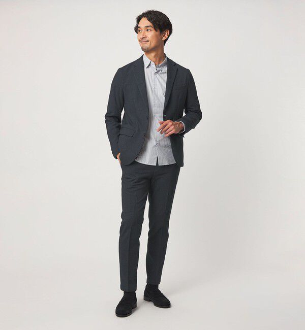 UNITED ARROWS green label relaxing「【WEB限定】JUST fit ミニチェック ナロー セットアップ ジャケット＆パンツ -ストレッチ-」|スーツ|