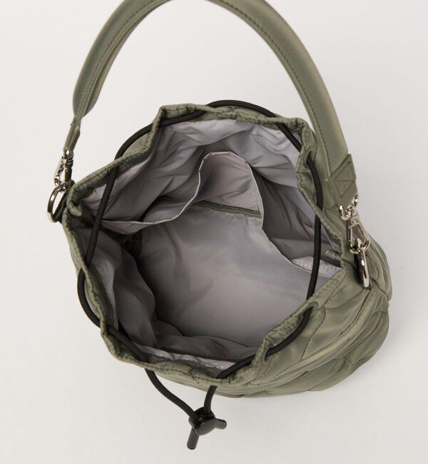 UNITED ARROWS green label relaxing「【WEB限定】＜PARTE＞キルティング ドロストバッグ / ショルダーバッグ はっ水」|ショルダー・メッセンジャー|