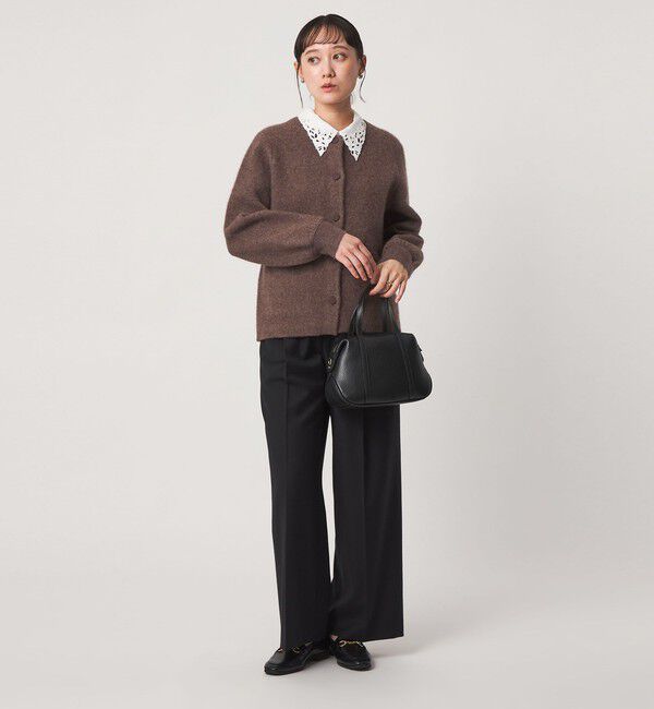 UNITED ARROWS green label relaxing「［size SHORTあり］FOXブレンド セッケツ ノーカラー カーディガン」|カーディガン|