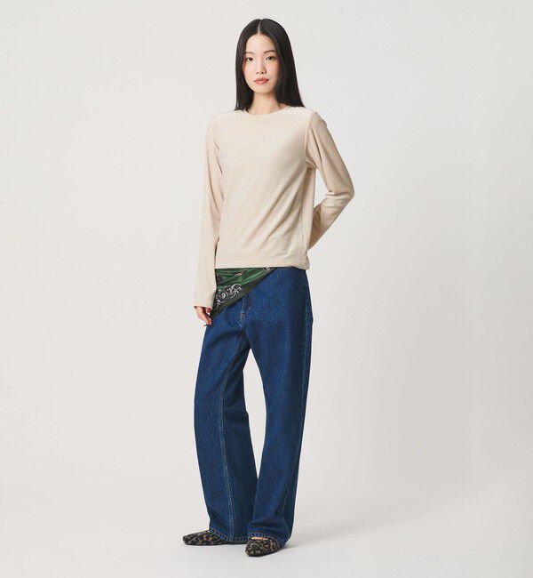 BEAUTY&YOUTH UNITED ARROWS「ベロア ロングスリーブTシャツ ウォッシャブル」|Tシャツ・カットソー|