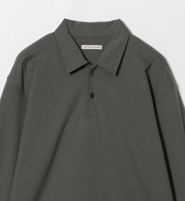UNITED ARROWS「ポンチ ロングスリーブ ポロシャツ UA COZY 抗菌防臭 接触冷感」|ポロシャツ|