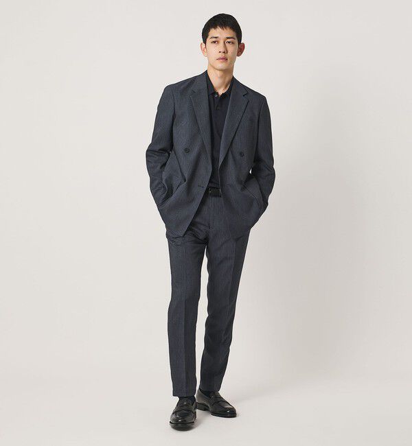 UNITED ARROWS「ポンチ ロングスリーブ ポロシャツ UA COZY 抗菌防臭 接触冷感」|ポロシャツ|