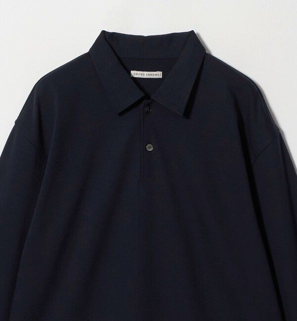 UNITED ARROWS「ポンチ ロングスリーブ ポロシャツ UA COZY 抗菌防臭 接触冷感」|ポロシャツ|