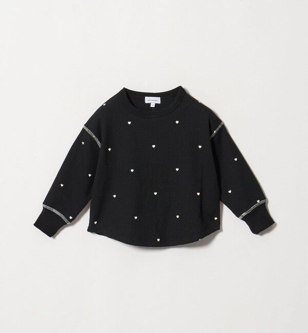 UNITED ARROWS green label relaxing「ハート ワッフル ロングスリーブ Tシャツ / キッズ 100cm-160cm」|Tシャツ・カットソー|