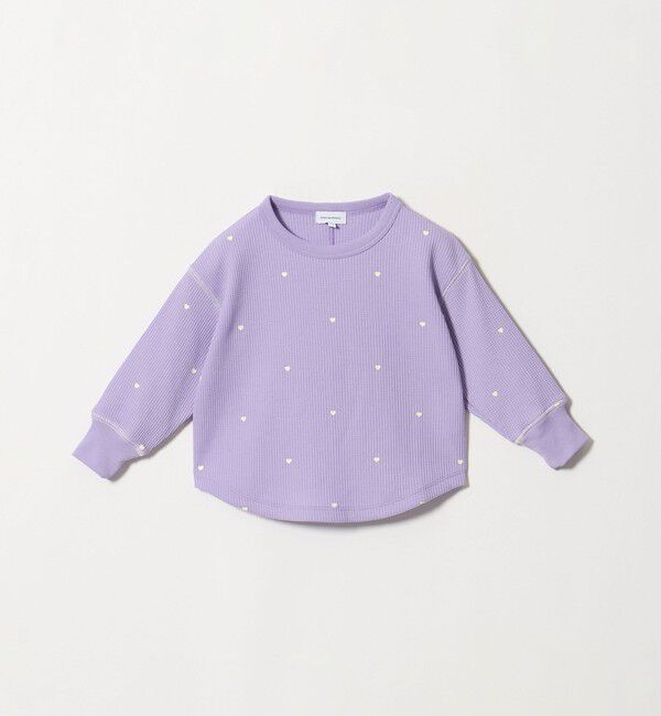 UNITED ARROWS green label relaxing「ハート ワッフル ロングスリーブ Tシャツ / キッズ 100cm-160cm」|Tシャツ・カットソー|