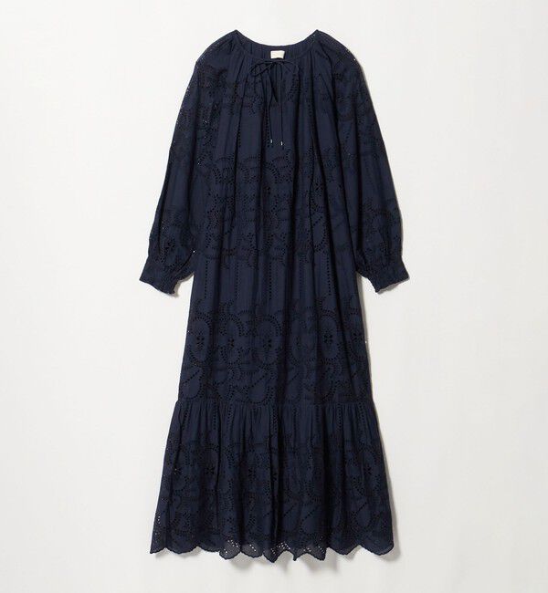 BEAUTY&YOUTH UNITED ARROWS「＜ne Quittez pas＞カットワーク ワンピース」|ワンピース|NAVY