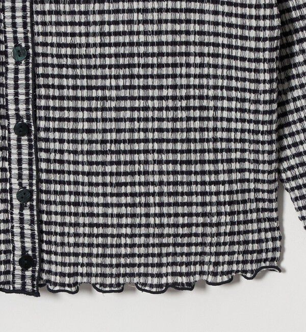 BEAUTY&YOUTH UNITED ARROWS「ソリッド＆チェック Vネック カーディガン」|カーディガン|