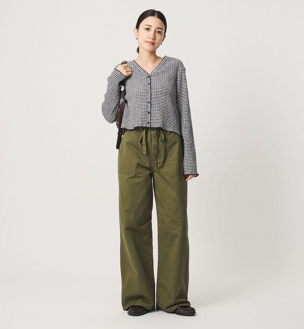 BEAUTY&YOUTH UNITED ARROWS「ソリッド＆チェック Vネック カーディガン」|カーディガン|