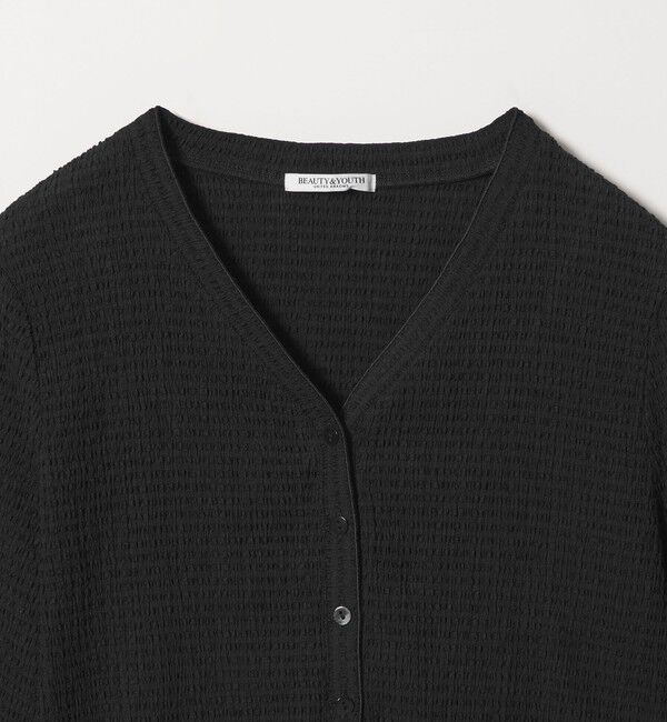 BEAUTY&YOUTH UNITED ARROWS「ソリッド＆チェック Vネック カーディガン」|カーディガン|