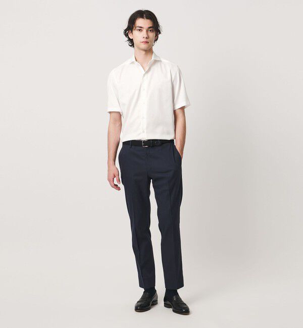 UNITED ARROWS「イージーケア AG パナマ ショートスリーブ カッタウェイカラーシャツ 抗菌防臭 通気性」|シャツ・ブラウス|