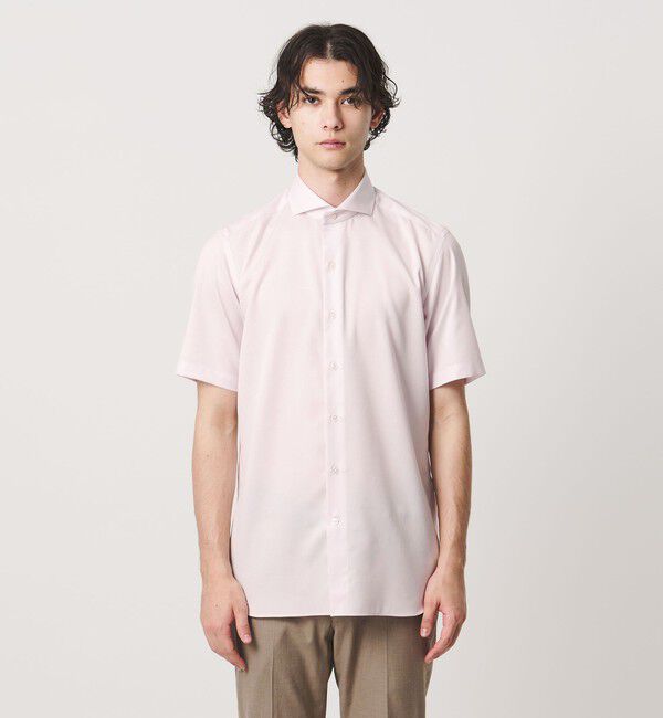 UNITED ARROWS「イージーケア AG パナマ ショートスリーブ カッタウェイカラーシャツ 抗菌防臭 通気性」|シャツ・ブラウス|