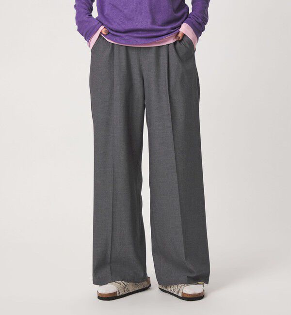 UNITED ARROWS green label relaxing「【WEB限定】＜at ease＞オルマイ ワイド パンツ マシンウォッシャブル ストレッチ 帯電防止」|その他|