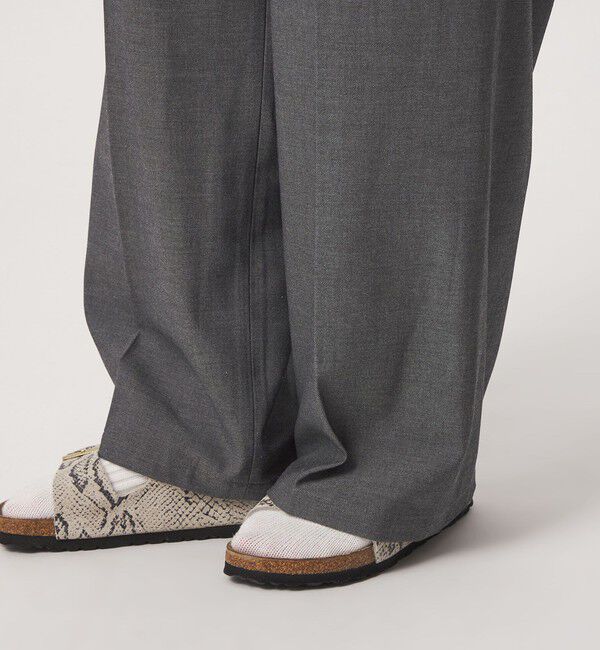 UNITED ARROWS green label relaxing「【WEB限定】＜at ease＞オルマイ ワイド パンツ マシンウォッシャブル ストレッチ 帯電防止」|その他|