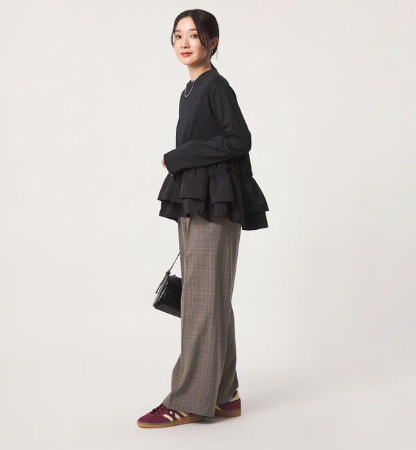 UNITED ARROWS green label relaxing「【WEB限定】＜at ease＞オルマイ ワイド パンツ マシンウォッシャブル ストレッチ 帯電防止」|その他|