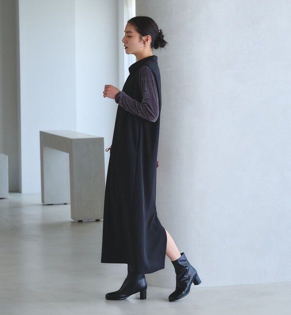 BEAUTY&YOUTH UNITED ARROWS「【WEB限定 Wardrobe DAILY MINIMAL】ダブルクロス スキッパーワンピース ウォッシャブル」|ワンピース|