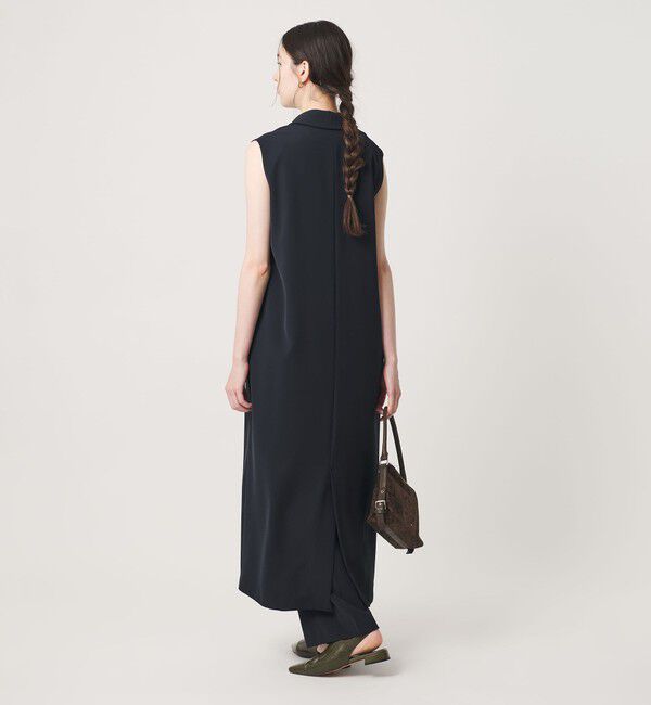 BEAUTY&YOUTH UNITED ARROWS「【WEB限定 Wardrobe DAILY MINIMAL】ダブルクロス スキッパーワンピース ウォッシャブル」|ワンピース|