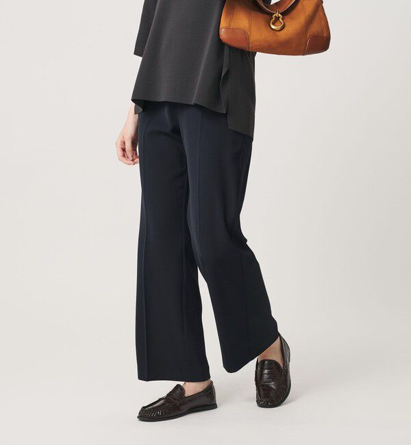 BEAUTY&YOUTH UNITED ARROWS「【WEB限定 Wardrobe DAILY MINIMAL】ダブルクロス フレアパンツ ウォッシャブル」|スラックス|
