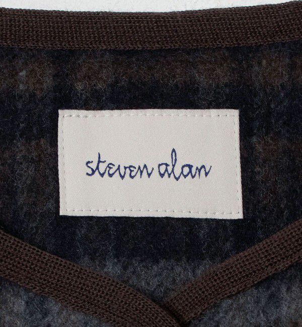STEVEN ALAN「＜Steven Alan＞チェック ブルゾン」|ノーカラーコート|