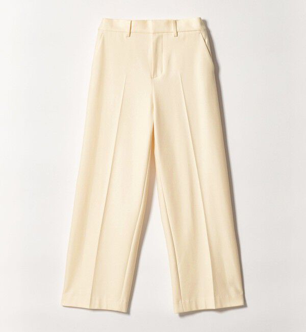 BEAUTY&YOUTH UNITED ARROWS「裏起毛バックゴム ストレートパンツ ウォッシャブル」|スラックス|OFF WHITE