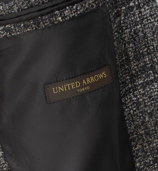 UNITED ARROWS「ブークレ チェック シングル 3ボタン テーラードジャケット CーMODEL」|テーラードジャケット|