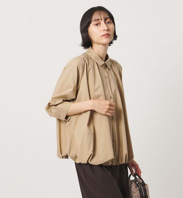 UNITED ARROWS「８分袖 バルーン シャツ」|シャツ・ブラウス|