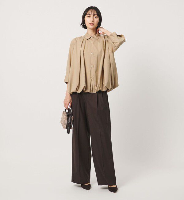UNITED ARROWS「８分袖 バルーン シャツ」|シャツ・ブラウス|
