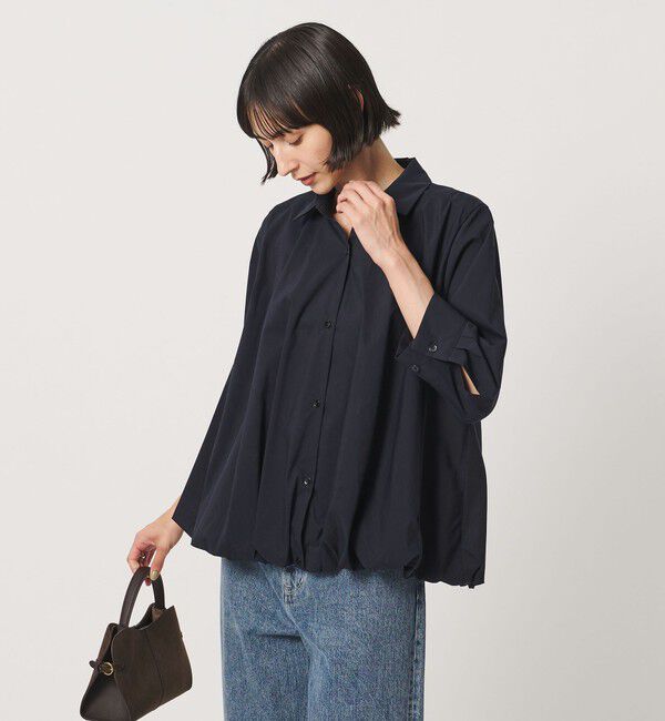 UNITED ARROWS「８分袖 バルーン シャツ」|シャツ・ブラウス|