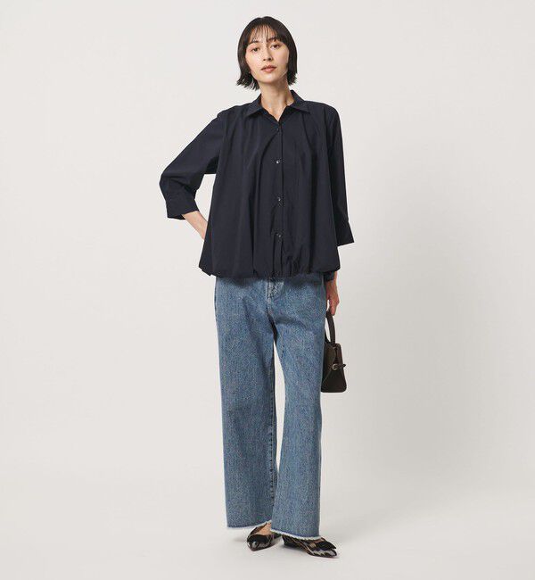 UNITED ARROWS「８分袖 バルーン シャツ」|シャツ・ブラウス|