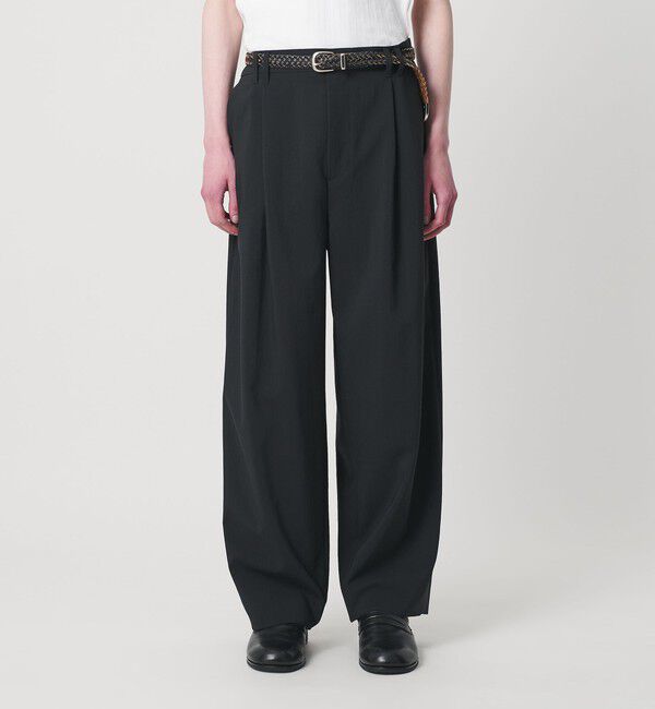 MONKEY TIME「RENU TROシリーズ 2タック ワイド スラックス」|チノ|
