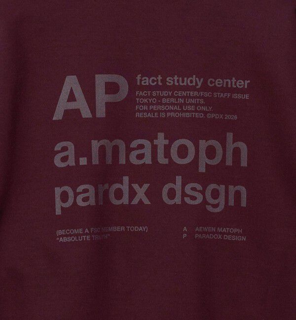 AEWEN MATOPH「＜PARADOX DESIGNAM for AEWEN MATOPH＞スウェット プルオーバー」|スウェット・ジャージ|